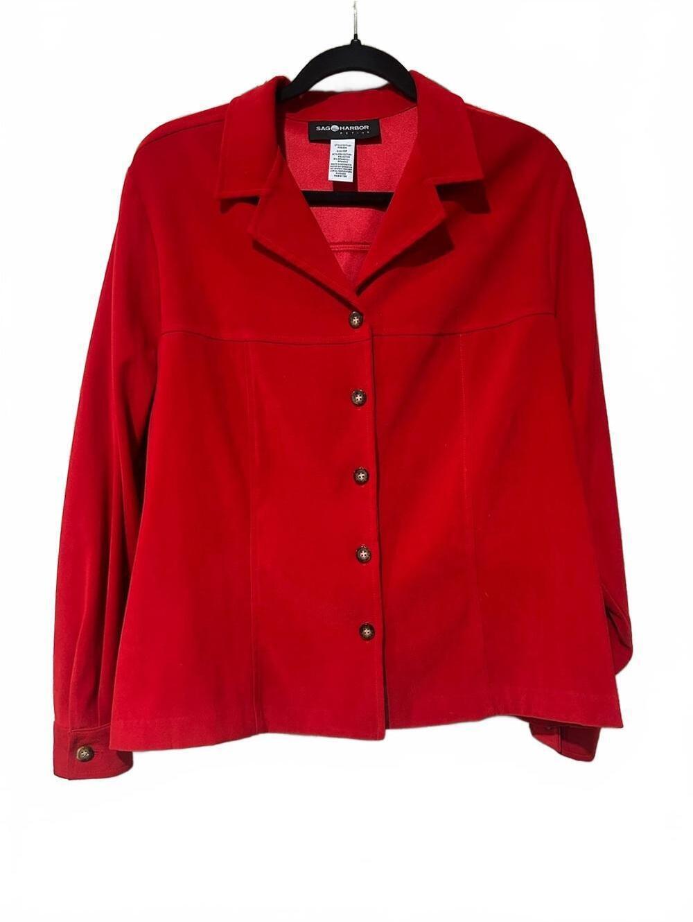 Sag Harbor Vibrant Red Button-Down